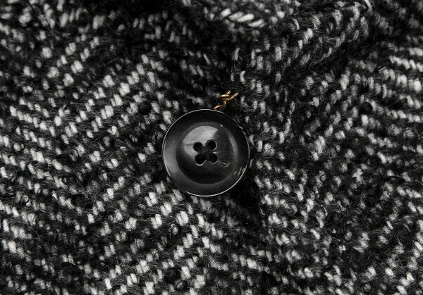 kolor Mohair Blend Loop Tweed Coat Black Size 1
