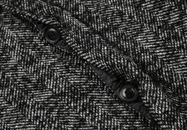 kolor Mohair Blend Loop Tweed Coat Black Size 1