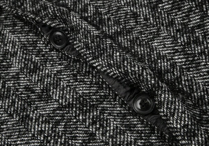 kolor Mohair Blend Loop Tweed Coat Black Size 1