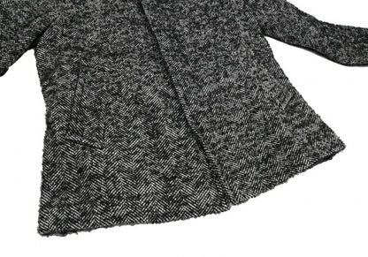 kolor Mohair Blend Loop Tweed Coat Black Size 1