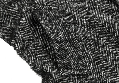 kolor Mohair Blend Loop Tweed Coat Black Size 1