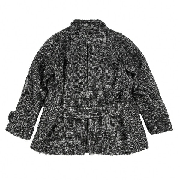 kolor Mohair Blend Loop Tweed Coat Black Size 1