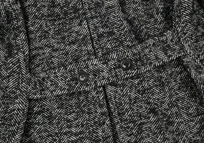kolor Mohair Blend Loop Tweed Coat Black Size 1