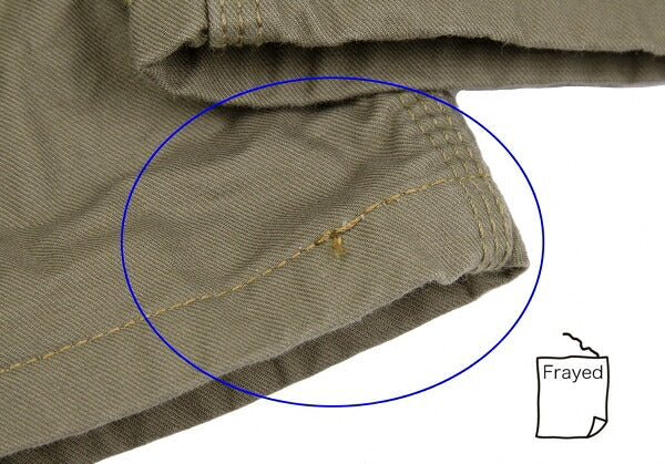 COMME des GARCONS HOMME Garment Dyed Pants Khaki Size S