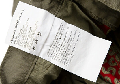 COMME des GARCONS HOMME Garment Dyed Pants Khaki Size S