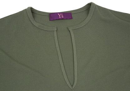 TAKESHI KOSAKA by Y's Pink Label Slit Dress Khaki Size 2
