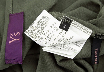 TAKESHI KOSAKA by Y's Pink Label Slit Dress Khaki Size 2