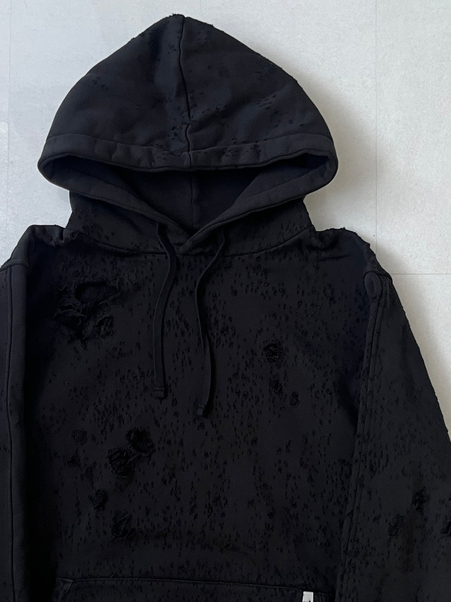 Alyx Damaged Black Hoodie Size XL