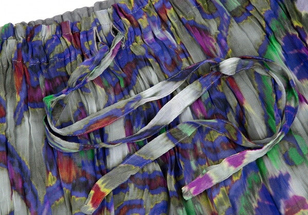 ISSEY MIYAKE me Psychedelic Flower Sheer Skirt Multi Size F