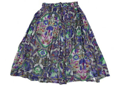 ISSEY MIYAKE me Psychedelic Flower Sheer Skirt Multi Size F