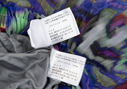 ISSEY MIYAKE me Psychedelic Flower Sheer Skirt Multi Size F