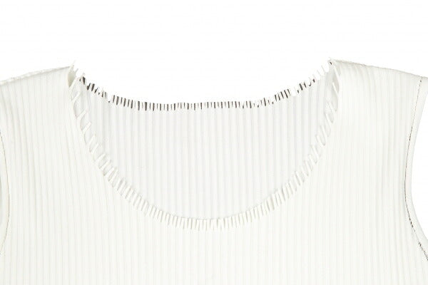 PLEATS PLEASE A-POC INSIDE Sheer Rib Dress White Size 3