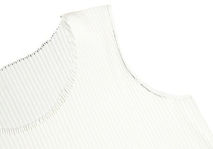 PLEATS PLEASE A-POC INSIDE Sheer Rib Dress White Size 3