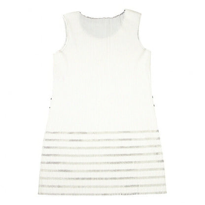 PLEATS PLEASE A-POC INSIDE Sheer Rib Dress White Size 3