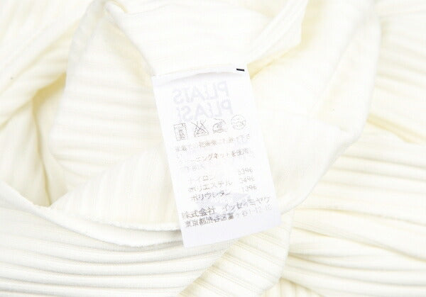 PLEATS PLEASE A-POC INSIDE Sheer Rib Dress White Size 3