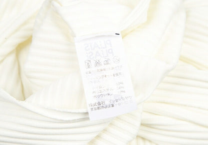 PLEATS PLEASE A-POC INSIDE Sheer Rib Dress White Size 3