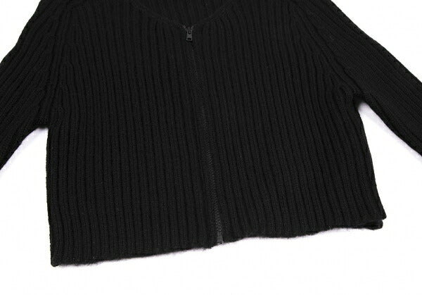 Jean Paul GAULTIER CLASSIQUE Wool Rib Cardigan Black Size 40