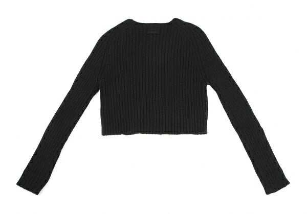 Jean Paul GAULTIER CLASSIQUE Wool Rib Cardigan Black Size 40