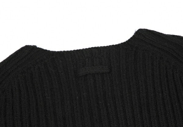 Jean Paul GAULTIER CLASSIQUE Wool Rib Cardigan Black Size 40