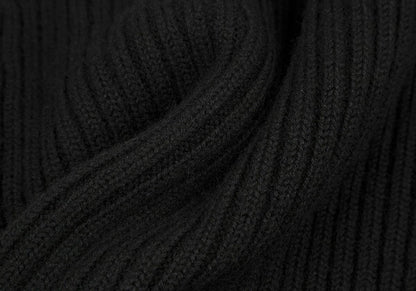 Jean Paul GAULTIER CLASSIQUE Wool Rib Cardigan Black Size 40