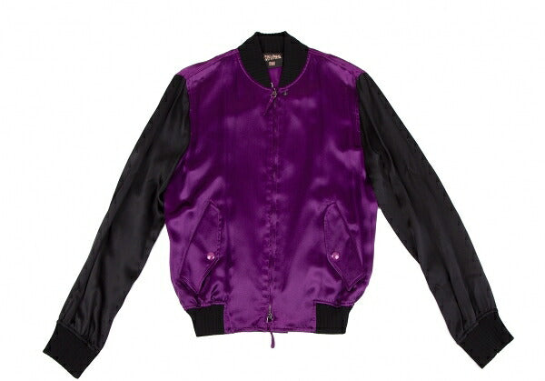 Jean Paul GAULTIER FEMME Silk Carp Jacket Purple Size 40