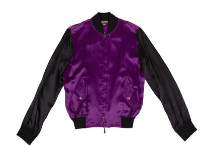 Jean Paul GAULTIER FEMME Silk Carp Jacket Purple Size 40