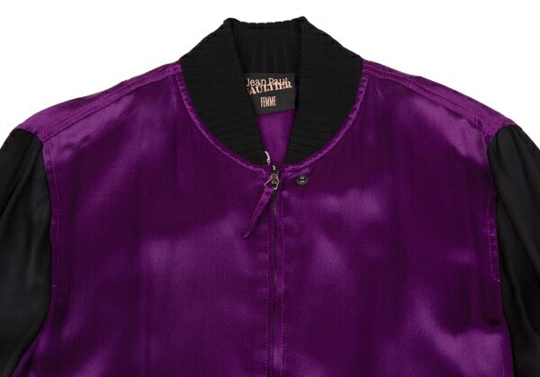 Jean Paul GAULTIER FEMME Silk Carp Jacket Purple Size 40