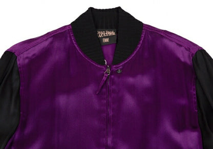 Jean Paul GAULTIER FEMME Silk Carp Jacket Purple Size 40