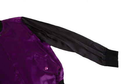 Jean Paul GAULTIER FEMME Silk Carp Jacket Purple Size 40