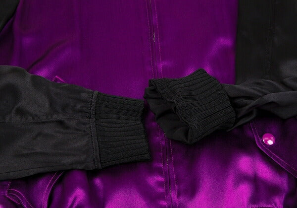 Jean Paul GAULTIER FEMME Silk Carp Jacket Purple Size 40