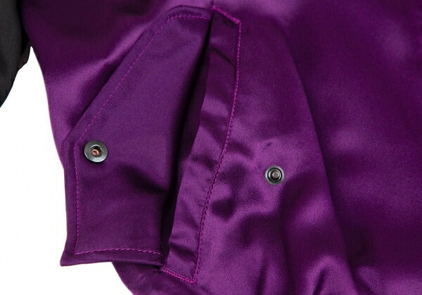 Jean Paul GAULTIER FEMME Silk Carp Jacket Purple Size 40