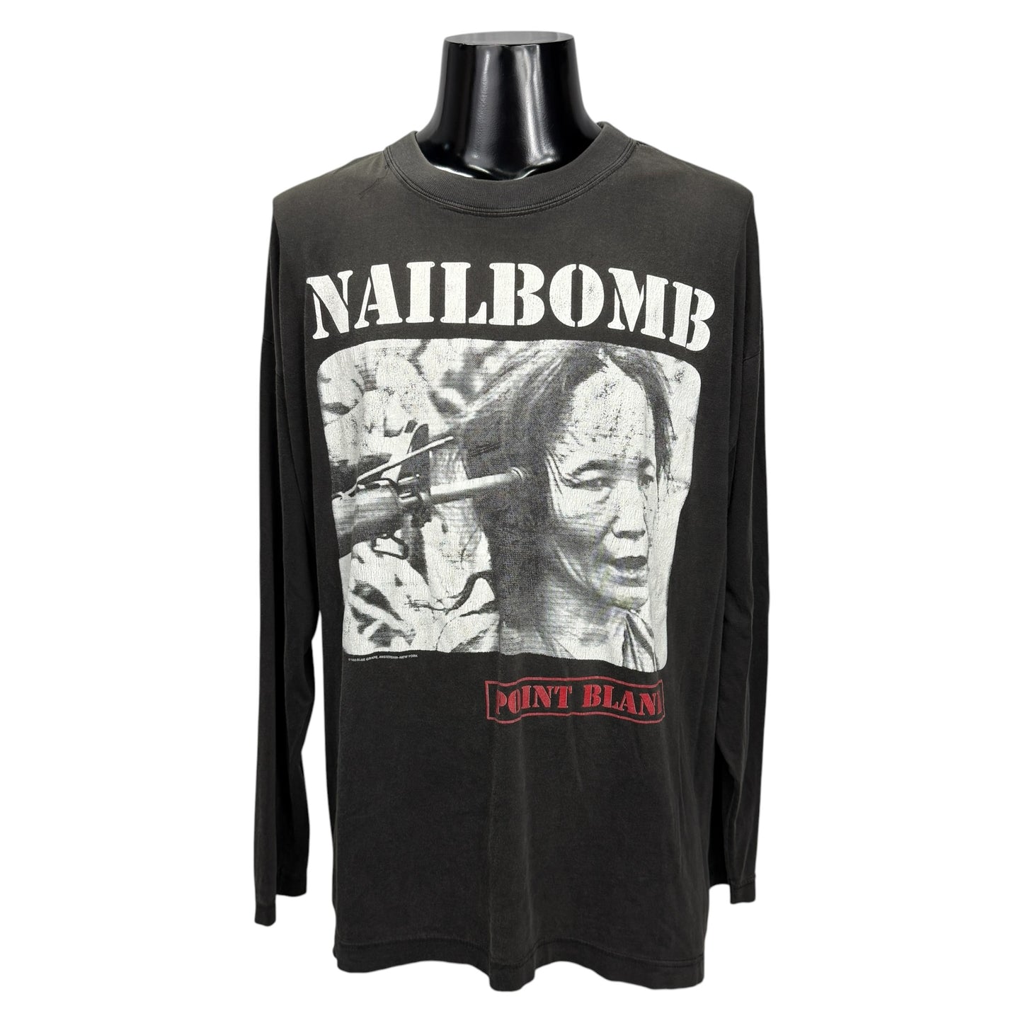 NAILBOMB 90s Point Blank Album Art Sleeve T-Shirt Size XL