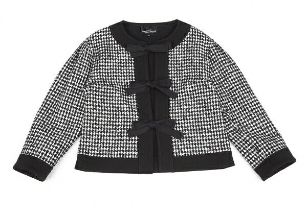 COMME des GARCONS Ribbon Houndstooth Jacket White Size S