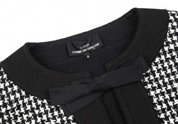 COMME des GARCONS Ribbon Houndstooth Jacket White Size S