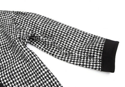 COMME des GARCONS Ribbon Houndstooth Jacket White Size S