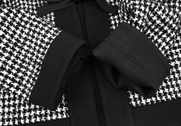 COMME des GARCONS Ribbon Houndstooth Jacket White Size S