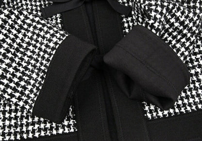 COMME des GARCONS Ribbon Houndstooth Jacket White Size S