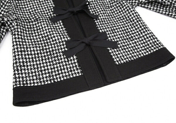 COMME des GARCONS Ribbon Houndstooth Jacket White Size S
