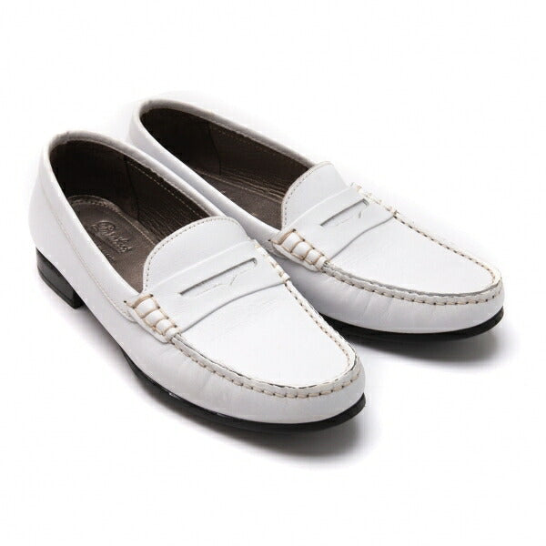 PARABOOT Leather Moccasin Loafer Shoes White Boots Size 23CM