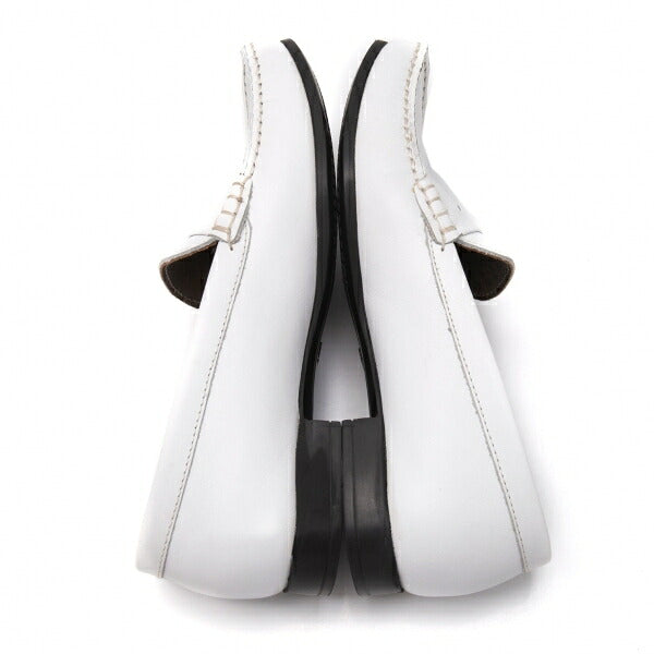 PARABOOT Leather Moccasin Loafer Shoes White Boots Size 23CM