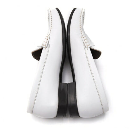PARABOOT Leather Moccasin Loafer Shoes White Boots Size 23CM
