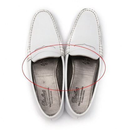 PARABOOT Leather Moccasin Loafer Shoes White Boots Size 23CM