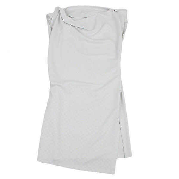 ISSEY MIYAKE 132 5. Snap Button Checker Light Gray Dress Size 2