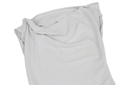 ISSEY MIYAKE 132 5. Snap Button Checker Light Gray Dress Size 2