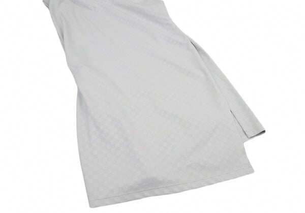 ISSEY MIYAKE 132 5. Snap Button Checker Light Gray Dress Size 2