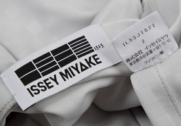 ISSEY MIYAKE 132 5. Snap Button Checker Light Gray Dress Size 2
