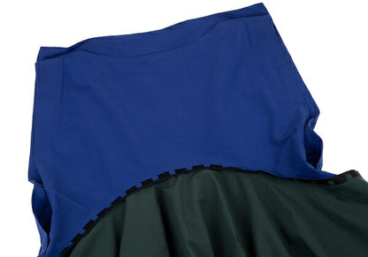 ISSEY MIYAKE 20SS Bi-Color Foldable Tunic Blue Blouse Size 3