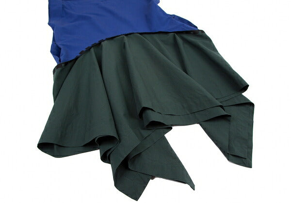 ISSEY MIYAKE 20SS Bi-Color Foldable Tunic Blue Blouse Size 3