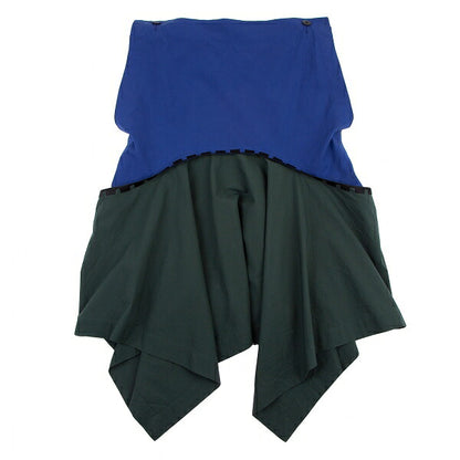 ISSEY MIYAKE 20SS Bi-Color Foldable Tunic Blue Blouse Size 3