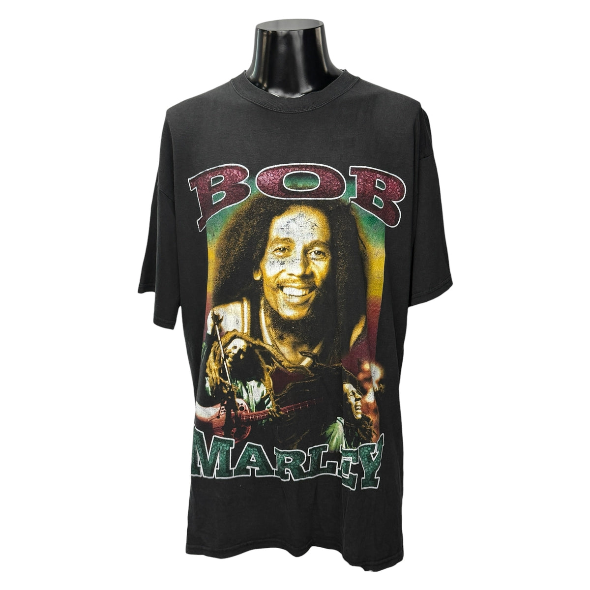 BOB MARLEY 90s Smile Jamaica Rap Tee T-Shirt Size XL